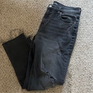 Old Navy Mid-Rise Black Boyfriend Jeans
